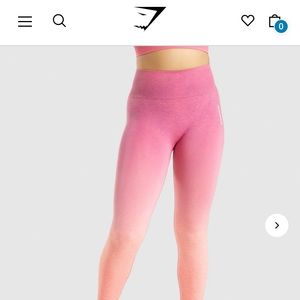 Gymshark medium adapt ombré seamless leggings